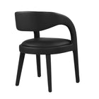 Modway - Pinnacle Cuir végane Chaise à manger Ensemble de 2 - Vinyle noir-8