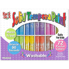 Kwik Stix - TPG692 Ensemble de bâtons de peinture à la tempera - pastel - 6 de chaque couleur - 72 unités-Peintures Kwik Stix : Les bâtons de peinture à la tempera Kwik Stix éliminent le désordre de la peinture tout en conservant tout le plaisir. Ces peintures à séchage rapide sèchent en moins de 90 secondes, offrant un plaisir sans désordre pour les enfants de tous âges.