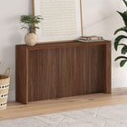 Hudson&Canal - Console Piedmont 56" L - Noyer satiné-Finition en noyer satiné aspect bois