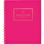AT-A-GLANCE - Agenda scolaire hebdomadaire/mensuel Emily Ley 2024-2025 - 6 7/8 po x 8 7/8 po - rose - bilingue-Couverture en poly durable, rose