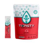 Thersty - Mélange de boisson hydratante - saveur de punch aux fruits-Contient du sel de mer, des vitamines C, des vitamines B, des BCAA et des électrolytes essentiels