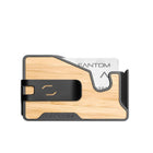 Fantom - Portefeuille M - extra mince - bambou avec clip à billets noir-Respirez tranquillement car vos cartes seront entourées par le corps en aluminium de ce portefeuille les protégeant même des lecteurs de puces RFID les plus puissants