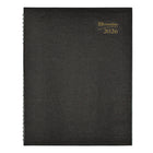 Brownline - 2026 Agenda CoilPro hebdomadaire/mensuel Couverture rigide avec Reliure spirale double - 11 po x 8-1/2 po - Noir - Anglais-Horaire de rendez-vous de 7 h a.m. à 8 h 45 p.m., à intervalles de 15 minutes du lundi au vendredi. Samedi de 7 h a.m. à 4 h 45 p.m., à intervalle de 15 minutes. Espace ligné le dimanche