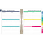 AT-A-GLANCE - Agenda hebdomadaire/mensuel rose Emily Ley Simplified 2026 - 8 7/8 po H x 6 7/8 po l - rose - bilingue-Une semaine sur deux pages comprenant un espace de planification et une section pour cocher les tâches terminées