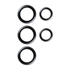 PanzerGlass - Protecteur d'objectif d'appareil photo Hoops pour Samsung Galaxy S24 Ultra - Noir-Applicateur pour garantir une installation facile ; adhésif silicone autour des cerceaux