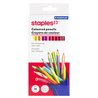 Staples/Staedtler - Crayons de couleur - paquet de 24-Crayons de couleurs
