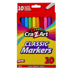 Cra-Z-Art - Marqueurs Fineline non lavables - Paquet de 10-L'ensemble de marqueurs à pointe fine classique Cra-Z-Art 10 ct est disponible en dix couleurs vives, inspirant l'imagination et la créativité dans chaque boîte