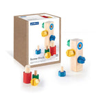 Guidecraft Screw Block, jouet d'association pour la motricité fine, 8 pièces -6 vis colorées et 1 tournevis avec base