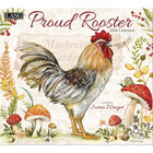 Lang - 2026 Proud Rooster Calendrier Mural Deluxe Mensuel - 30,5 cm l x 30,5 cm H - Anglais-12 images en couleur (janvier - décembre 2026)