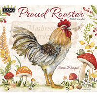 Lang - 2026 Proud Rooster Calendrier Mural Deluxe Mensuel - 30,5 cm l x 30,5 cm H - Anglais-12 images en couleur (janvier - décembre 2026)
