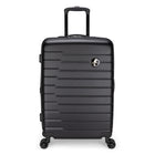 Atlantic - Riptide Abs 28 po Spinner extensible - Noir-Huit roues pivotantes à 360 degrés permettent à la valise de se déplacer facilement dans toutes les directions