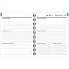 Mead - Journal scolaire hebdomadaire/mensuel des élèves 2025-2026 - 9 7/8 po H x 7 3/4 po l - noir - bilingue-Couverture en poly durable dans noir