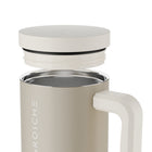 GROSCHE - Aspen Gobelet Isolé avec Poignée - 40 oz - Beige Sable-Isolation sous vide à triple paroi