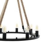 Modway - Encircle Lustre - Noir-Huit ampoules E26 de 60 watts (non incluses)