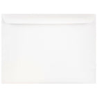 JAM Paper Enveloppes format livret à rabat droit gommé, 9 x 12 po, blanches, 100 par paquet-Blanc