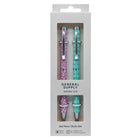 General Supply Goods + Co - Stylo gel vissable - 0,7 mm - noir - pois - paquet de 2  -Stylo gel