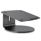 ShoppingAll - Support ergonomique pour ordinateur portable avec base pivotante à 360°- Gris-La conception en acier aluminium lisse, durable et de qualité supérieure s'adapte à la plupart des surfaces et des appareils (en particulier vos macbooks). Nous l'avons conçu pour faire passer votre bureau à la maison ou au bureau au niveau supérieur ! La couleur est complémentaire à votre bureau et embellit votre bureau.