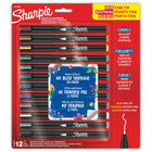 Sharpie - Marqueurs créatifs, marqueurs acryliques à base d’eau, pointe fine, couleurs assorties, 12 unités-Marqueurs acryliques créatifs avec une encre semblable à de la peinture qui ne passe pas à travers le papier