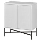 Hudson&Canal - Meuble d'appoint Brighton de 71 cm de largeur, - Blanc-La capacité de poids supérieure est de 50 lb, l'étagère du milieu peut supporter 40 lb, tandis que l'étagère inférieure peut supporter 50 lb