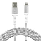 Dbramante1928 - Câble tressé de recharge USB-A vers Lightning - 8'-Câble tissé USB-A à Lightning (certifié MFi d'Apple) offrant une connexion rapide et fiable pour recharger et synchroniser vos appareils