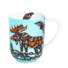 Oscardo - Tasse porcelaine « Moose » de John Rombough - 485 ml-Tasse en porcelaine à forme large - Contient 485 ml / 16 oz, idéale pour le café, le thé et les boissons chaudes