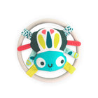 Miniland - Sentez-vous à apprendre : Hochet araignée-Araignée engageante en silicone et tissu dont les pattes-dentition texturées aident à soulager les symptômes de la poussée dentaire