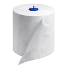 Tork - Rouleau d'essuie-mains extra doux Matic - 2 épaisseurs - Blanc avec motif feuille bleue - 300 pi/rouleau - Paquet de 6-Essuie-mains premium, à absorption rapide, en papier épais à 2 plis, avec une douceur et une résistance améliorées, offrant une sensation proche de celle du tissu.