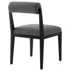Modway - Kai Tissu Chaise à manger Ensemble de 2 - Fusain-7