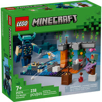 LEGO - Minecraft La Rencontre avec le Gardien, Produit de Jeu Vidéo à Collectionner-Bataille de grotte Minecraft - La rencontre avec le gardien, un produit LEGO à collectionner dérivé du jeu vidéo, est destiné aux enfants âgés de 7 ans et il emmène les joueurs dans une grotte pour combattre une grande figurine du gardien de Minecraft