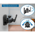 Mount-It! - Paire de supports muraux universels à profil bas pour enceintes-7