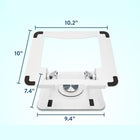 Uncaged Ergonomics - Support pivotant et réglable pour ordinateur portable et téléphone RISE - Argent-Les deux supports sont dotés de caoutchouc antidérapant sur la partie inférieure de la base ainsi que sur la surface supérieure pour éviter les glissements, les rayures et assurer une prise stable.