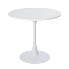 Homy Casa -  Bureau rond 31,5 po L - Blanc-Design rond de 31,5 po optimal pour les petits espaces de bureau