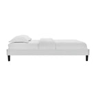 Modway - Soleil Performance Velvet Lit King, Gris clair-Capacité de poids du cadre de lit : 800 lb