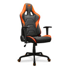 Cougar - Chaise de jeu inclinable et pivotante Armor Elite - noir et orange-Base métallique à 5 étoiles