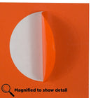 JAM Paper - Sceaux autocollants ronds, 2,5 po de diamètre, orange, 120/paquet (147628584)-4