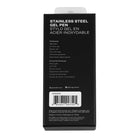 Gry Mattr − Stylo gel corps noir mat − accents de chrome noir-Couleur de douille : noir mat