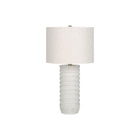 Monarch Specialties - Luminaire - 28 po H Lampe De Table - Résine Crème - Abat-Jour Ivoire / Crème - Transitionnel-Ajoutez de la luminosité à n'importe quel bureau, salon ou chambre avec cette élégante lampe de table cylindrique texturé de 28 pouces de haut, avec une base en résine crème dans un design strié, et un abat-jour en lin ivoire surmonté d'un finial chic en or