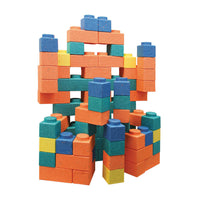 Creativity Street - Gorilla Blocks Blocs de construction extra larges - 3,5 po x 3,5 po à 3,5 po x 10,75 po - Couleurs assorties - 66 pièces-Aide à enseigner la motricité fine et la coordination œil-main