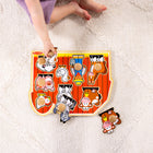 Melissa & Doug, Puzzle géant à boutons, Animaux de la ferme-Un excellent cadeau pour les bébés et les tout-petits, filles et garçons, âgés de 12 mois à 2 ans, pour un jeu pratique et sans écran