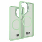 Blu Element - Coque Chromatic Kick Compatible MagSafe Galaxy S25 - Ultra Vert Clair-Protection renforcée pour l’appareil photo