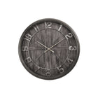 Monarch Specialties - Horloge - 30 po Rond - Surdimensionné Grand - Horloge Murale - Brun - Transitionnel-Horloge murale ronde de 30 pouces, tendance et élégante, avec un cadre en plastique épais en finition marron légèrement vieillie et un fond en bois imprimé, parfaite pour les décors de maison de style transitionnel