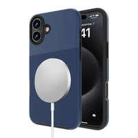 AXS - PROTech Plus MagSafe Compatible Sleek Dual-layered Anti-Shock Case for Apple iPhone 16 Plus - Bleu Astral-Résistant aux chutes jusqu’a 10 pieds