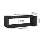 Hudson&Canal - Table basse rectangulaire Osmond 58" L - Grain noir-8
