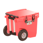 RovR - RollR 45 Glacière rigide à roulettes pintes avec poignée télescopique - Corail-Les nouveaux loquets RapidLock créent un joint étanche à l’air et offrent un accès rapide et facile à la fête