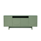 Manhattan Comfort - Buffet moderne Ella 180 cm - Vert sauge-Buffet moderne et meuble de rangement pour salle à manger et salon