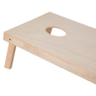 Triumph - Ensemble De Jeu De Poches Woodie - 2 pi x 4 pi - Brun-CADRE EN CONTREPLAQUÉ HAUTE RÉSISTANCE : Le cadre en contreplaqué présente des coins en onglet et deux supports transversaux en contreplaqué sous chaque tableau