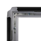 SECO Snap Affiche Cadre Cas, 24 x 36 pouces, Noir-Livré avec vis et chevilles brutes - peut être positionné en mode portrait ou paysage