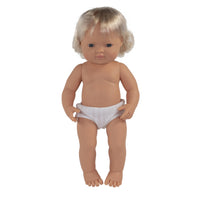 Miniland Educational - Poupée bébé 15 po fille caucasienne-Poupée fille caucasienne 15"