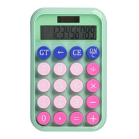 Pep Rally - Calculatrice à style machine à écrire - Sweet Boho-Calculatrice au style machine à écrire avec double alimentation (solaire et batterie AAA)
