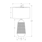 Monarch Specialties - Luminaire - 33 po H Lampe De Table - Abat-Jour Ivoire / Crème - Crème Céramique - Contemporain-Cette lampe d'appoint décorative captivante est fabriquée avec des matériaux de qualité pour être placée en toute confiance sur une table d'appoint ou d'extrémité dans un salon ou un bureau, ou sur votre table de chevet dans votre chambre à coucher comme option d'éclairage élégante
